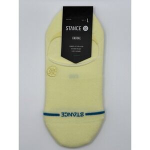 Stance‎ Icon No Show Socks Butter Yellow Mens Large A145A21INS NWT